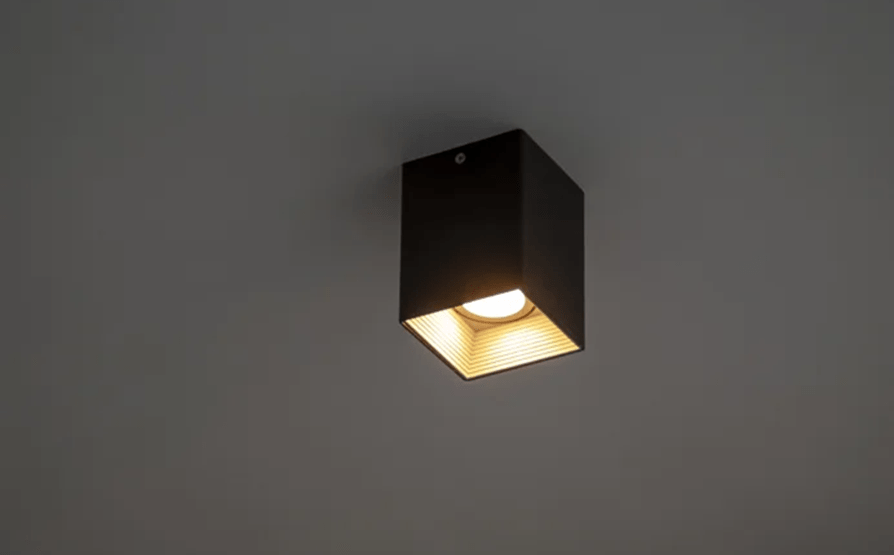 چراغ سقفی روکارمربع 12 سانت با سرپیچ GU10