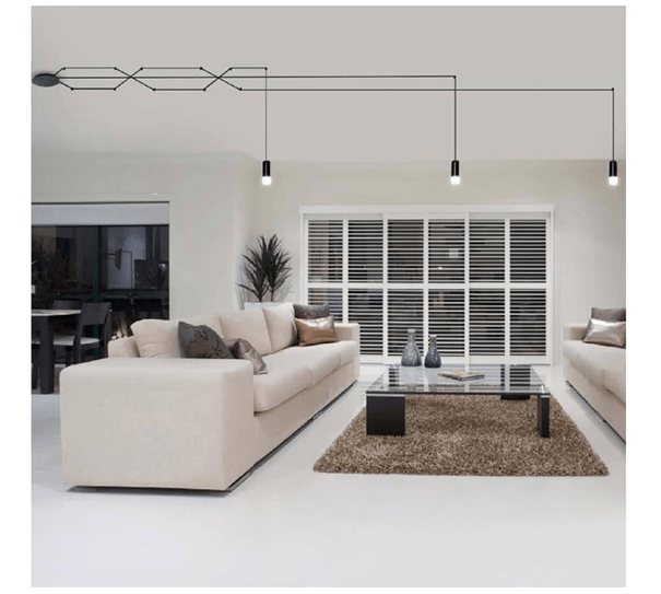 چراغ آویز کابلی با سرپیچ G9