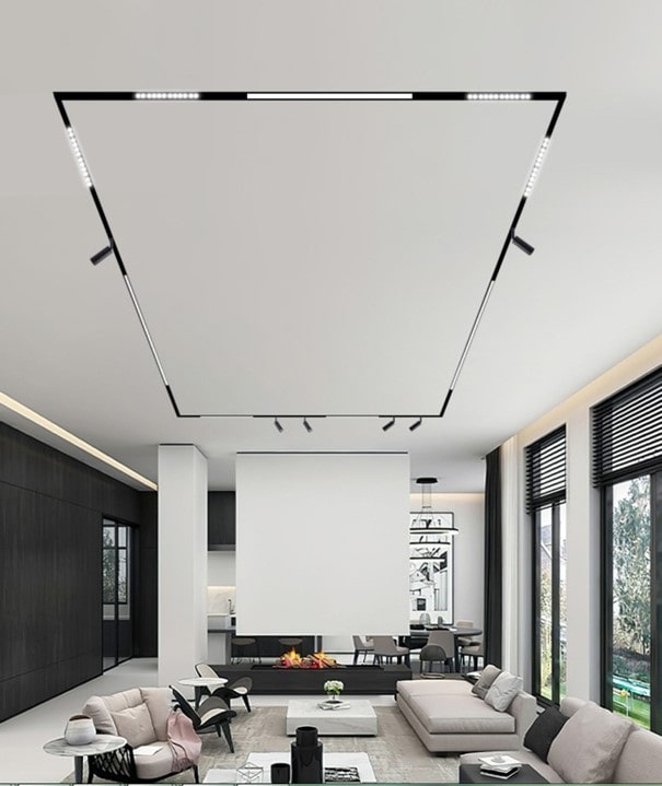 نورپردازی خیره‌کننده با نصب چراغ آویز/ سقفی روکار ریلی مگنتی