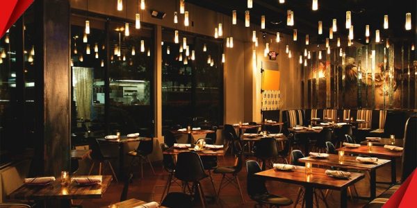 نورپردازی سقف رستوران